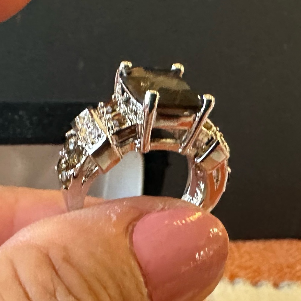 Smokey topaz sterling silver